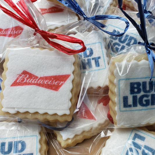 Bud Light Logo Cookies