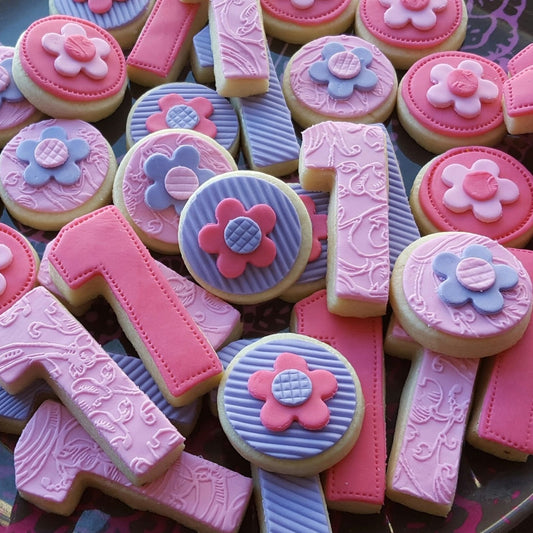 Floral Numbers (16 cookies)