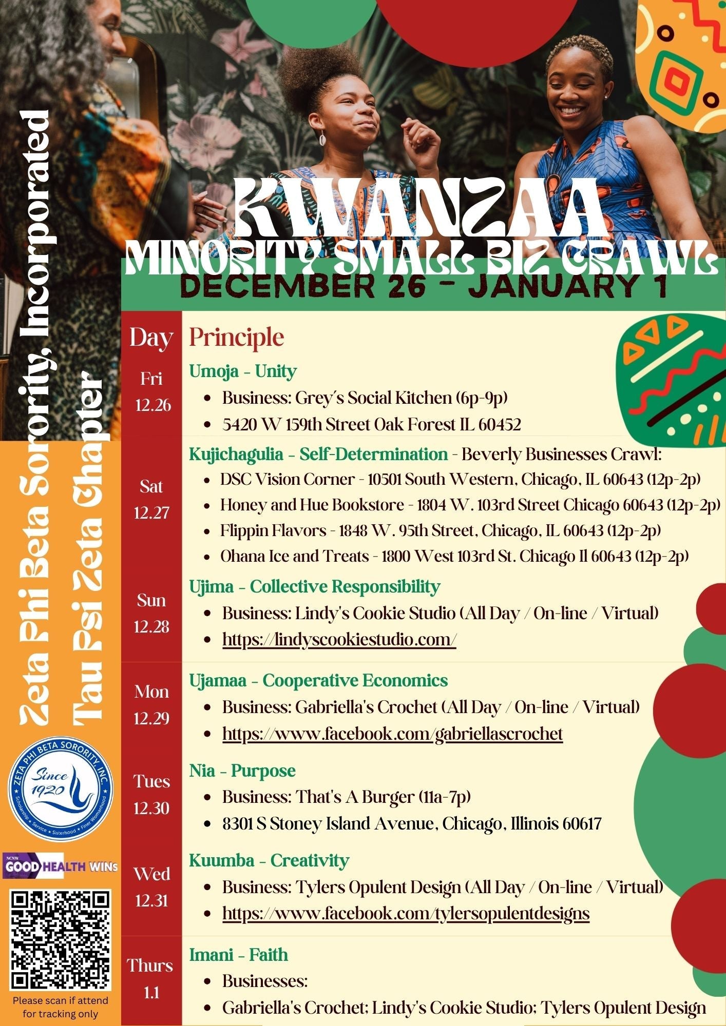 TPZ Small Business Kwanzaa Collection Dec 26 - Jan 1