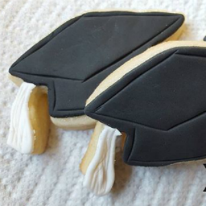 Graduation Caps (6 cookies)